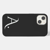 Custom with Initial Name iPhone Hoesje (Achterkant horizontaal)