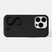 Custom with Initial Name iPhone Hoesje (Achterkant horizontaal)