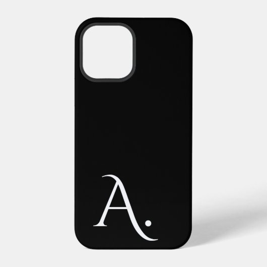 Custom with Initial Name iPhone Hoesje (Achterkant)