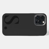 Custom with Initial Name iPhone Hoesje (Achterkant horizontaal)