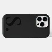 Custom with Initial Name iPhone Hoesje (Achterkant horizontaal)