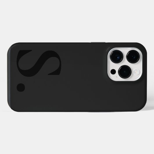 Custom with Initial Name iPhone Hoesje (Achterkant horizontaal)