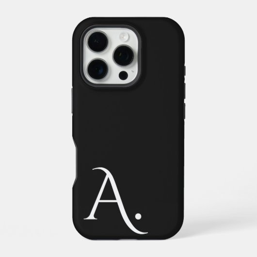 Custom with Initial Name iPhone Hoesje (Achterkant)