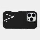 Custom with Initial Name iPhone Hoesje (Achterkant horizontaal)