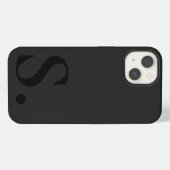 Custom with Initial Name iPhone Hoesje (Achterkant horizontaal)