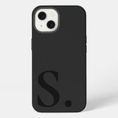 Custom with Initial Name iPhone Hoesje (Achterkant)