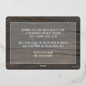 Custom With Love Seizoenen Groeten Goud Folie Feestdagenkaart (Achterkant)