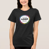 Custom Women's Business T-Shirt - Add Your Logo (Voorkant)
