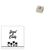 Custom Wood Art Stamp Rubberstempel (Gestempeld)
