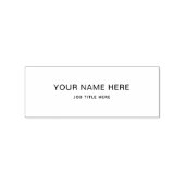 Custom Wood Art Stamps – Name & Job Title Rubberstempel (Afrduk)