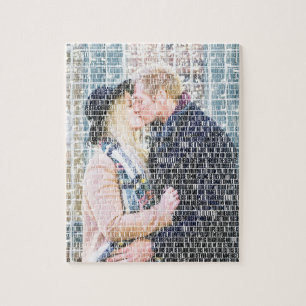 Custom Word Art. Foto gemaakt door woorden. Legpuzzel