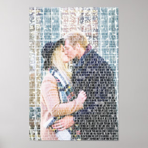 Custom Word Art. Foto gemaakt door woorden. Poster
