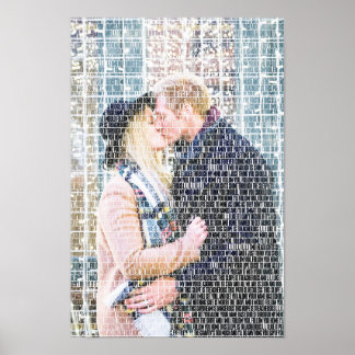 Custom Word Art. Foto gemaakt door woorden. Poster