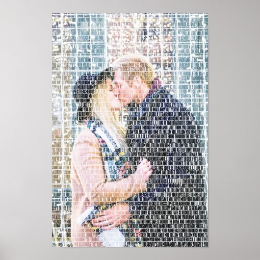 Custom Word Art. Foto gemaakt door woorden. Poster (Voorkant)