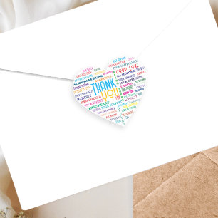 Custom Word Art KeepSake Voeg Uw eigen woorden toe Hart Sticker