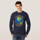 Custom World Tour Earth Flowers Trip met lange mou T-shirt (Voorkant volledig)