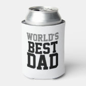 Custom World's beste papa wit Blikjeskoeler (Blikje Voorkant)