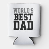 Custom World's beste papa wit Blikjeskoeler (Voorkant)