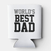 Custom World's beste papa wit Blikjeskoeler (Achterkant)
