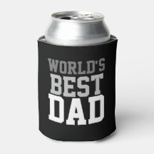 Custom World's Beste Papa Zwart Koelbox