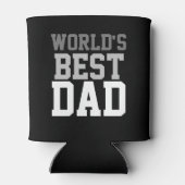 Custom World's Beste Papa Zwart Koelbox Blikjeskoeler (Achterkant)