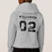 Custom Wrestling Team Club Schoolnaam Nummer (Achterkant)