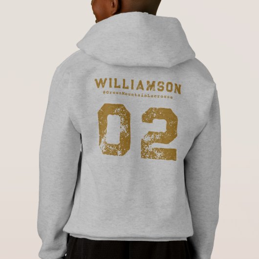 Custom Wrestling Team Club Schoolnaam Nummer (Achterkant)