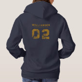 Custom Wrestling Team Club Schoolnaam Nummer Hoodie (Achterkant)