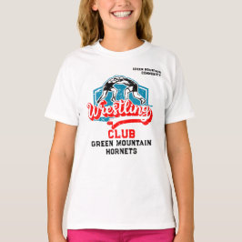 Custom Wrestling Team Club Schoolnaam Nummer T-shirt