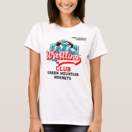 Custom Wrestling Team Club Schoolnaam Nummer T-shirt