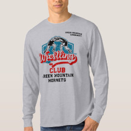 Custom Wrestling Team Club Schoolnaam Nummer T-shirt