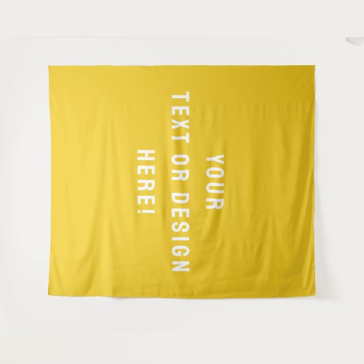 Custom XL Mustard Tapestry – Maak het vandaag nog Wandkleed (Voorkant (horizontaal))