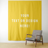 Custom XL Mustard Tapestry – Maak het vandaag nog Wandkleed (In situ)