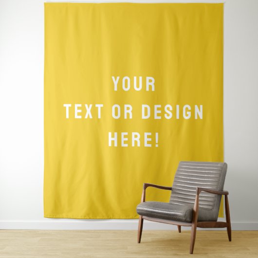 Custom XL Mustard Tapestry – Maak het vandaag nog Wandkleed (In situ)
