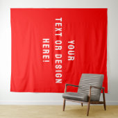 Custom XL Red Tapestry – Maak het vandaag nog van Wandkleed (In Situ (horizontaal))