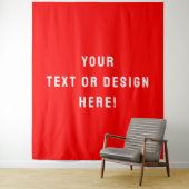 Custom XL Red Tapestry – Maak het vandaag nog van Wandkleed (In situ)