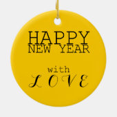 Custom Y Pig Ideogram Chinees Jaar Zodiac Ornament (Achterkant)