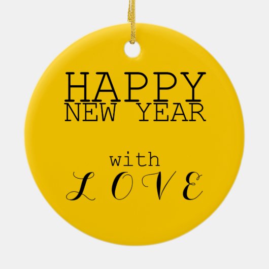 Custom Y Pig Ideogram Chinees Jaar Zodiac Ornament (Achterkant)