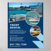 Custom Yacht Rental Poster (Voorkant)