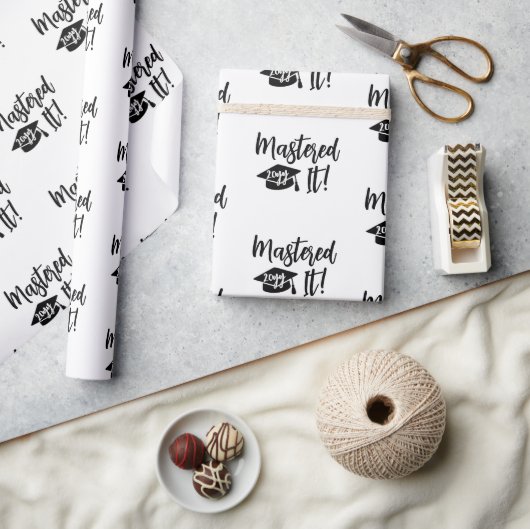Custom Year Masters Degree Afstuderen beheerst het Cadeaupapier (Crafts)