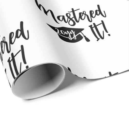 Custom Year Masters Degree Afstuderen beheerst het Cadeaupapier (Rol Hoek)