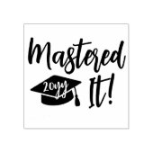 Custom Year Masters Degree Afstuderen beheerst het Rubberstempel (Afrduk)