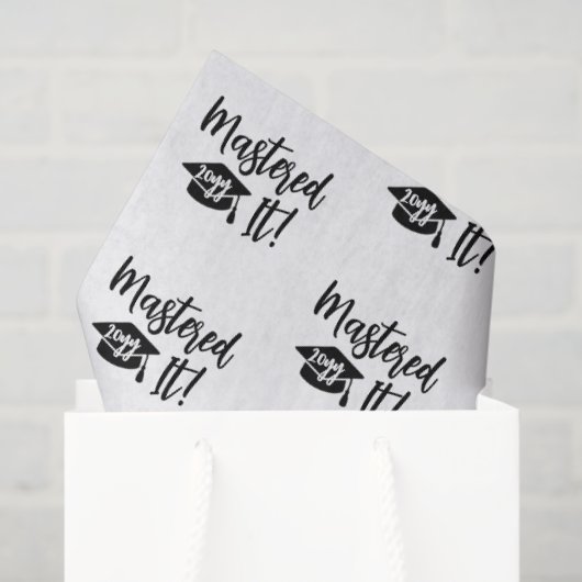 Custom Year Masters Degree Afstuderen beheerst het Tissuepapier (Cadeauzakje)