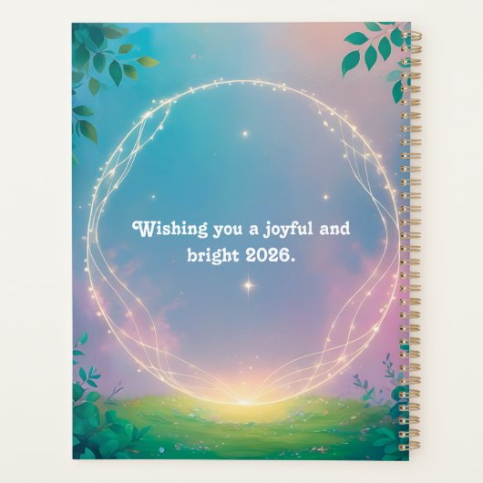 Custom Year of the Horse 2026 Planner (Achterkant)