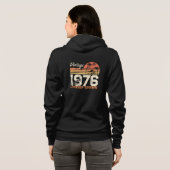 Custom Year Vintage 1976 Limited Edition Hoodie (Achterkant volledig)