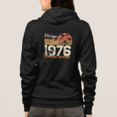 Custom Year Vintage 1976 Limited Edition Hoodie (Achterkant)