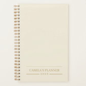 Custom Yearly Planner | Sleek Neutral Design (Voorkant)