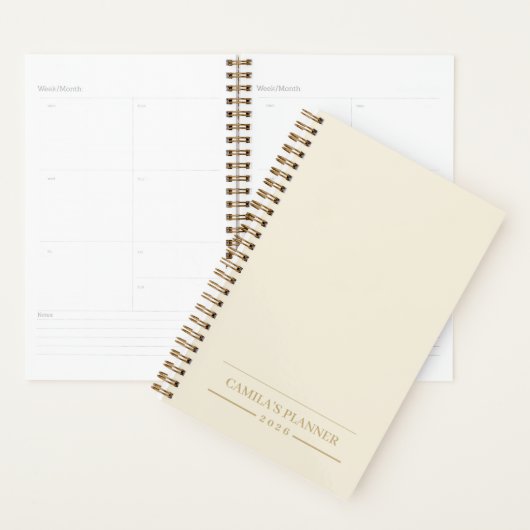 Custom Yearly Planner | Sleek Neutral Design (Display)