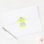 Custom Yellow Cupcake Sticker (Envelop)
