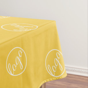 Custom Yellow Restaurant Trade Show Logo Business Tafelkleed
